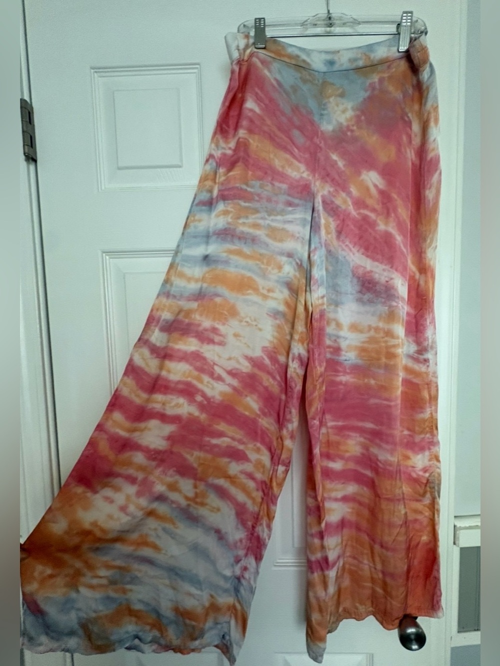 Young Fabulous & Broke Aiko Tie-Dye Wide-Leg Lounge Pants, SMALL - Picture 2 of 7